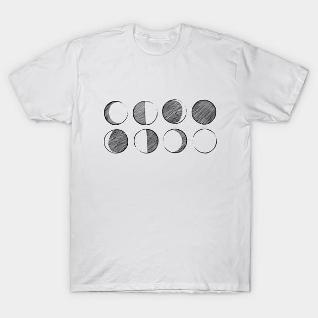 Moon Phases T-Shirt by Wychwood